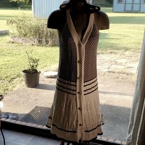 1920s Flapper Dress Vintage Drop Waist New Orleans Made Hooded Sweater Dress